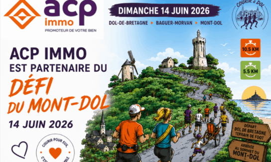ACP IMMO s’engage aux côtés du Défi du Mont-Dol 2026 : un partenariat au service du territoire et de la solidarité
