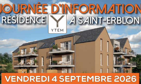 Journée d’information YTEM à Saint-Erblon : venez découvrir votre futur appartement neuf