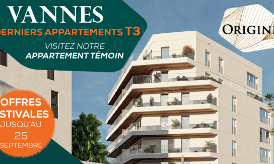 Portes ouvertes à Vannes les 24 et 25 septembre : découvrez les appartements neufs de la résidence ORIGINE