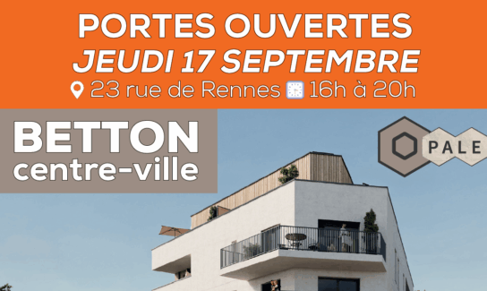 Portes ouvertes à Betton le jeudi 17 septembre : découvrez la résidence OPALE et ses derniers appartements neufs